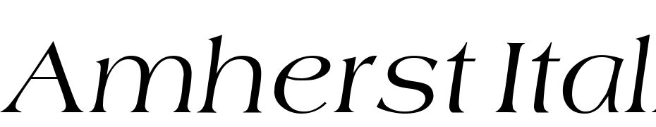 Amherst Italic Yazı tipi ücretsiz indir